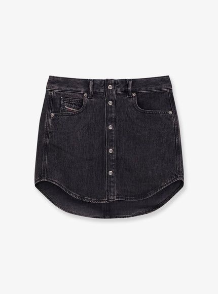 Diesel De-Ard Denim Miniskirt Nero