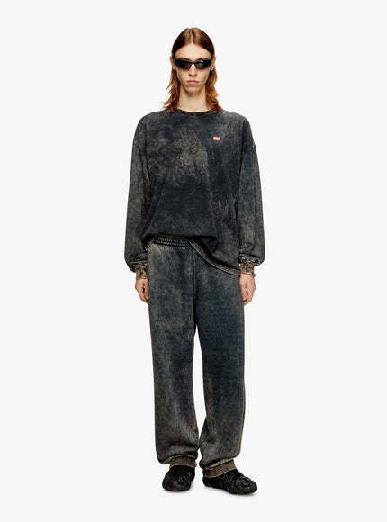 Diesel T-Boxt-Ls-T3 Cotton Blend T-Shirt