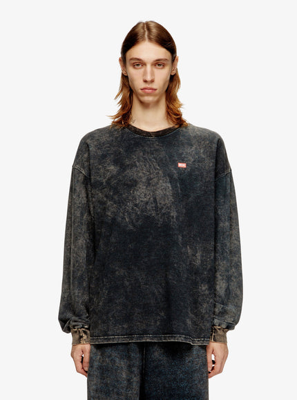 Diesel T-Boxt-Ls-T3 Cotton Blend T-Shirt