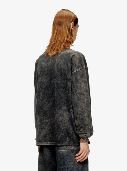 Diesel T-Boxt-Ls-T3 Cotton Blend T-Shirt