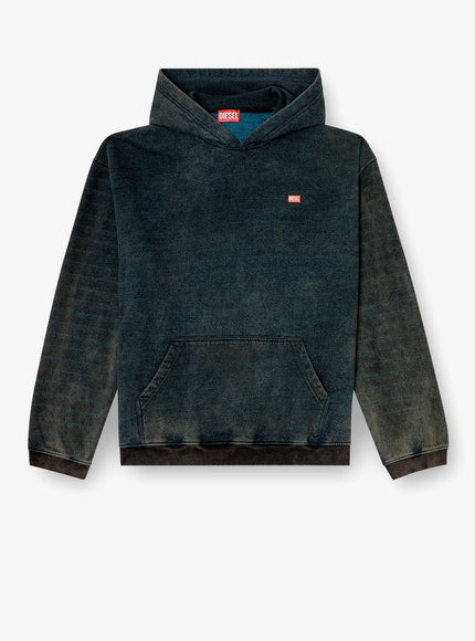 Diesel S-Kai Cotton Blend Sweatshirt Nero