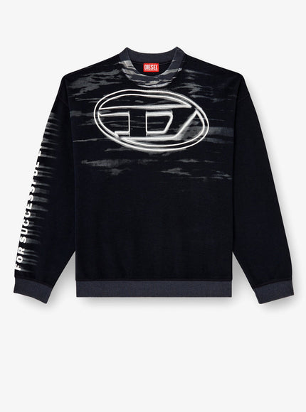 Diesel S-Boxt-T1 Cotton Sweatshirt Nero