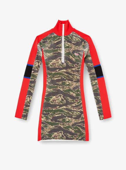 Diesel M-Camok Viscose Short Dress Verde