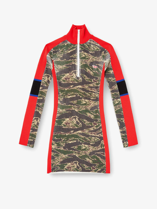 Diesel M-Camok Viscose Short Dress Verde