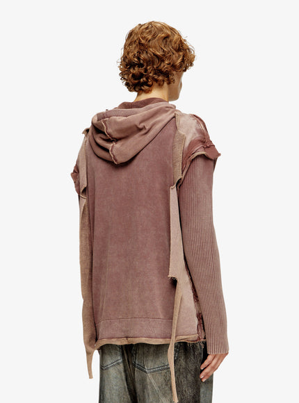 Diesel K-Pelto Cotton Sweatshirt With Distressed Effect