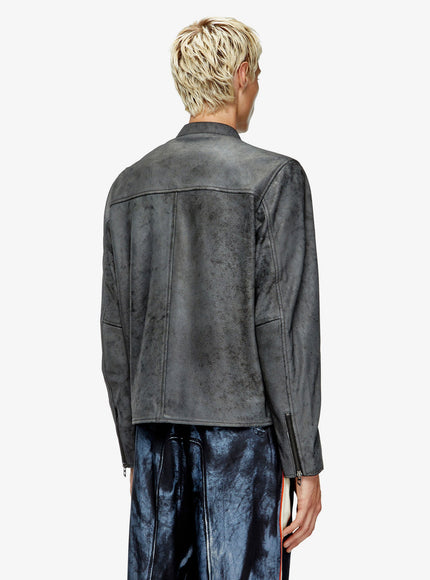 Diesel L-Evert-A Biker Leather Jacket