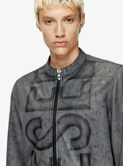 Diesel L-Evert-A Biker Leather Jacket