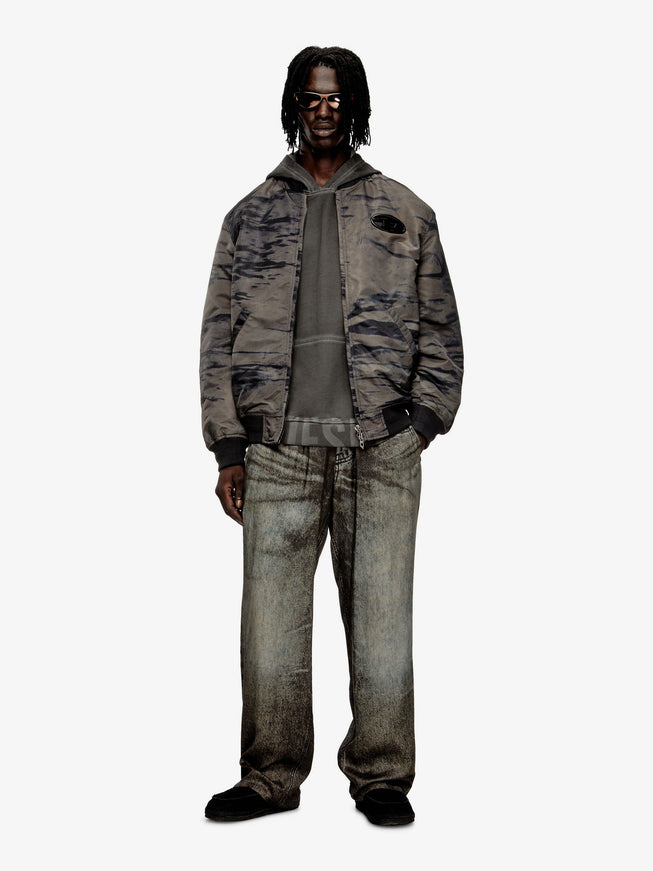 Diesel J-Kepes-Dlbz Nylon Bomber Jacket