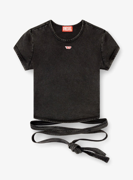 Diesel T-Bunny Tail-R1 Cotton T-Shirt Grigio