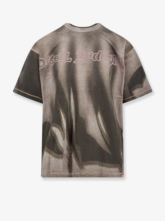 Diesel T-Boxt-Show-V2 Cotton T-Shirt Grigio