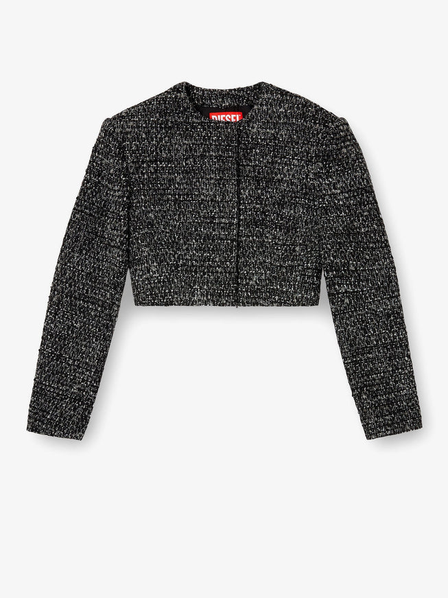 Diesel G-Crop-G Tweed Blazer Grigio