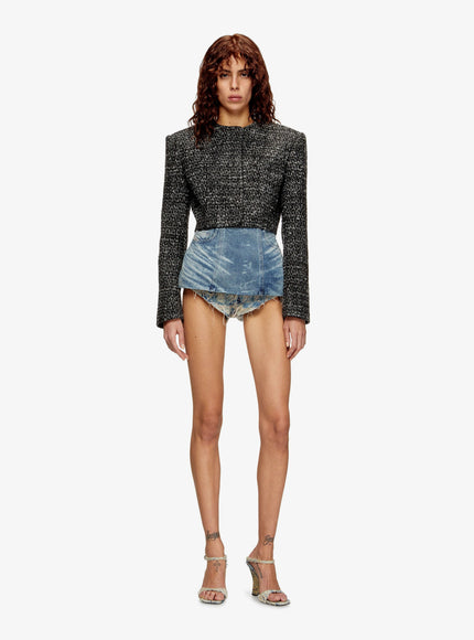 Diesel G-Crop-G Tweed Blazer