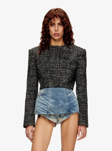Diesel G-Crop-G Tweed Blazer