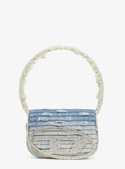 Diesel 1Dr Glitter Fabric Shoulder Bag Uni Celeste