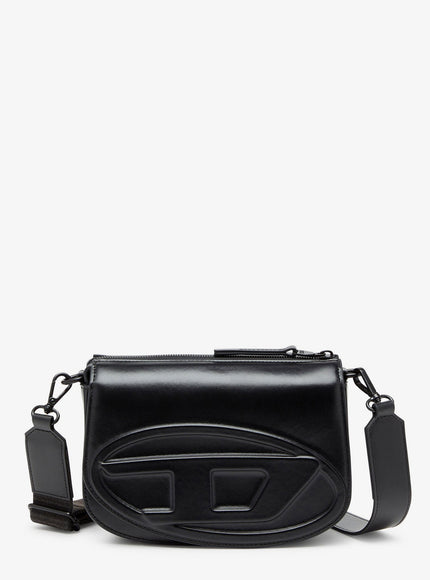 Diesel 1Dr Camera Bag Leather Crossbody Bag Uni Nero