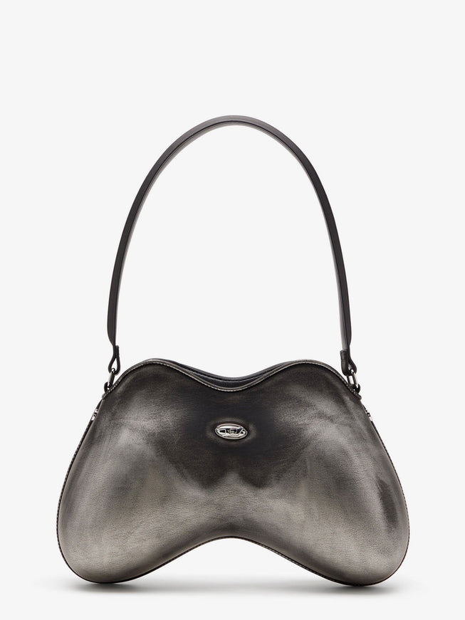 Diesel Double-D Shoulder Pu Shoulder Bag Uni Grigio