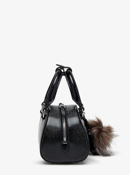 Diesel 1Dr Dome Python Leather Crossbody Bag