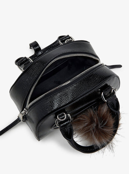 Diesel 1Dr Dome Python Leather Crossbody Bag