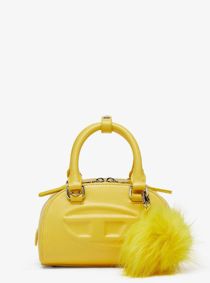 Diesel 1Dr Dome Python Leather Crossbody Bag Uni Giallo