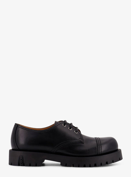 Dior Dh Dexpiii Leather Lace-Up Shoes Nero