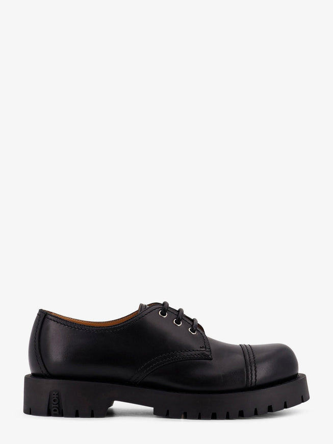 Dior Dh Dexpiii Leather Lace-Up Shoes Nero
