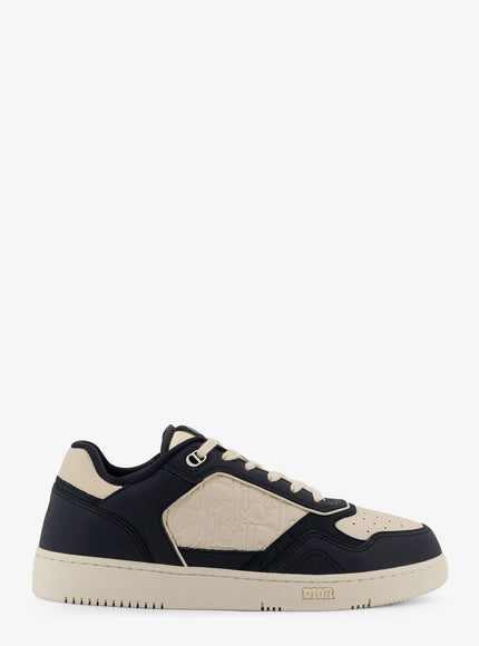 Dior B27 Leather Sneakers With Embossed Cd Logo Blue
