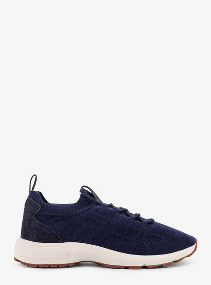 Dior B80 Lounge Low-Top Cashmere, Wool And Silk Sneakers Dark Blue