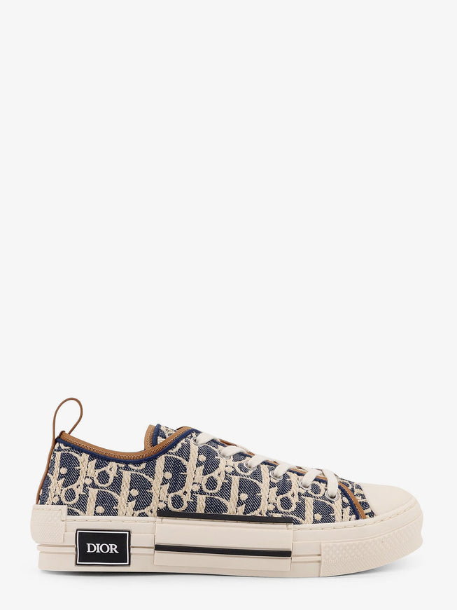 Dior B23 League Dior Oblique Jacquard Fabric Low-Top Sneakers Blue