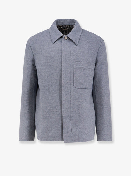 Dior Virgin Wool, Cashmere And Silk Jacket Azzurro