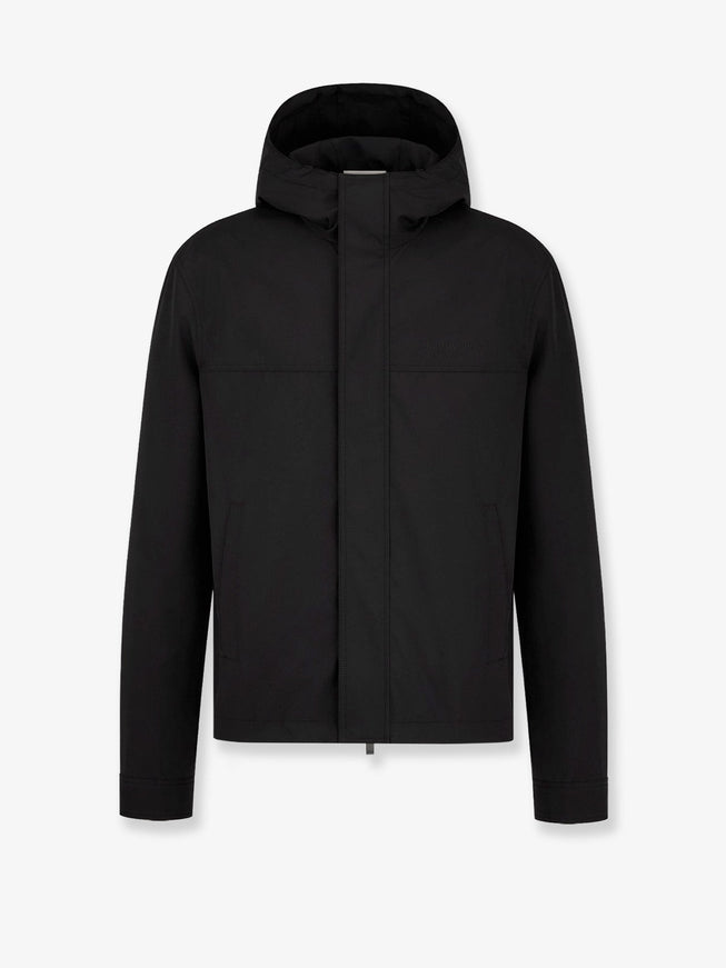 Dior Hooded Jacket With Iconic Embroidery Noir