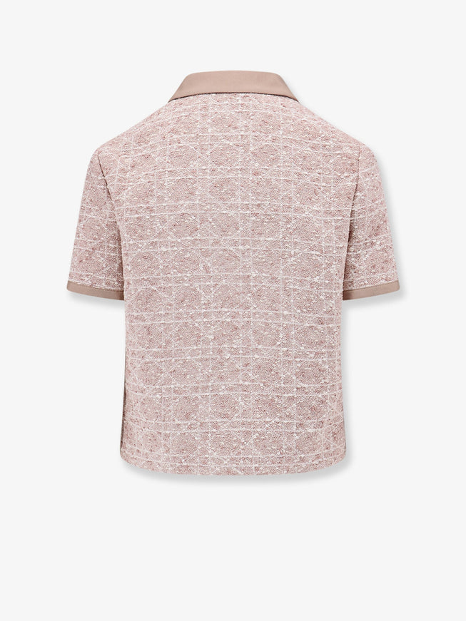 Dior Macrocannage Short Sleeve Cotton Blend Tweed Blazer