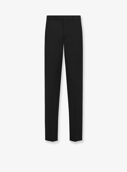 Dior Slim Fit Virgin Wool And Mohair Trousers Noir