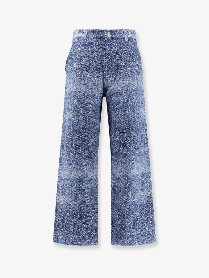 Dior Carpenter Jacquard Jeans Bleu