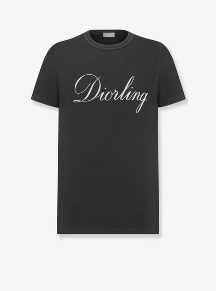 Dior Diorling Cotton T-Shirt Gris