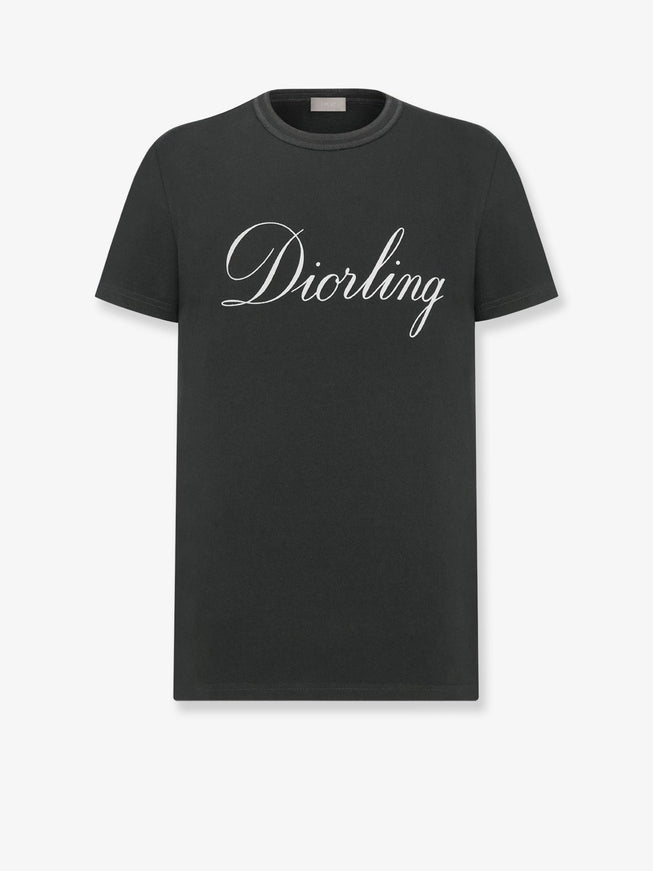 Dior Diorling Cotton T-Shirt Gris