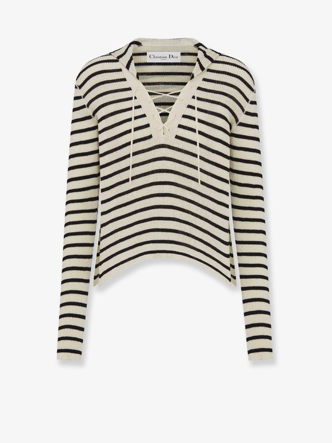 Dior Dioriviera Striped Linen And Silk Sweater Fantasie