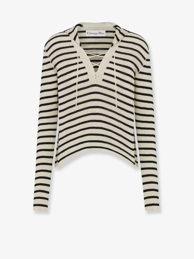 Dior Dioriviera Striped Linen And Silk Sweater Fantasie