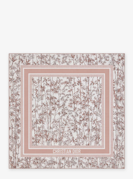 Dior Toile De Jouy Natura Silk Foulard Uni Rose