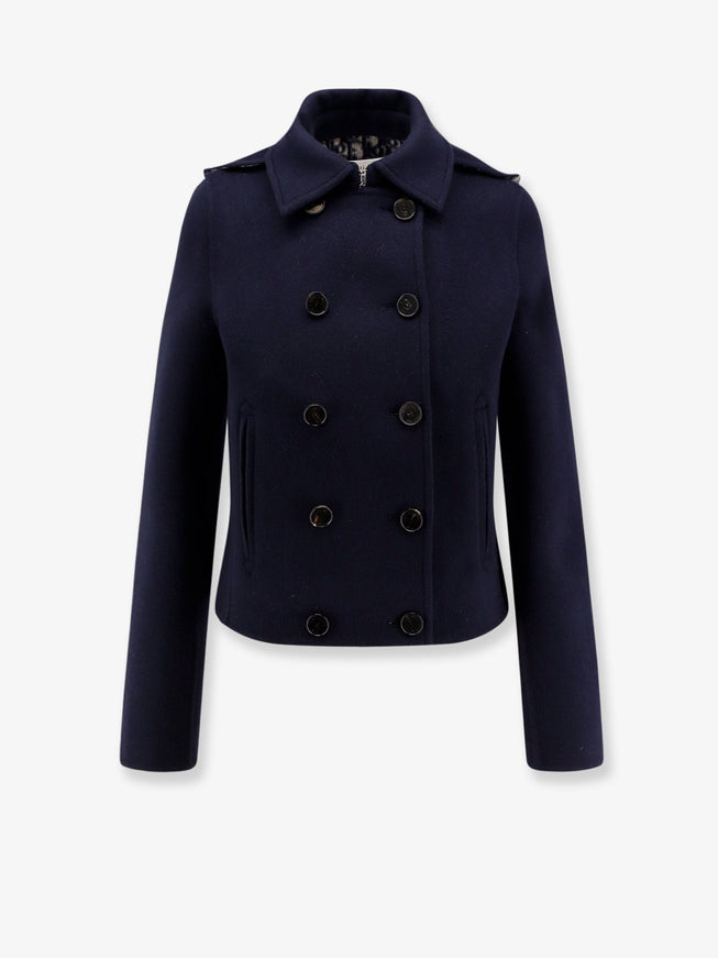 Dior Virgin Wool Hooded Peacoat Fantasie