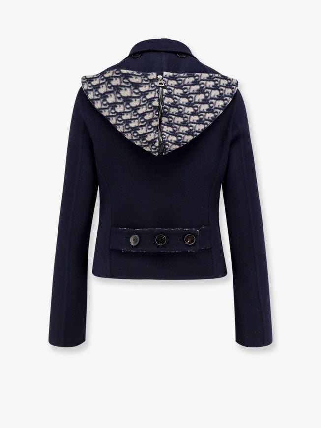 Dior Virgin Wool Hooded Peacoat