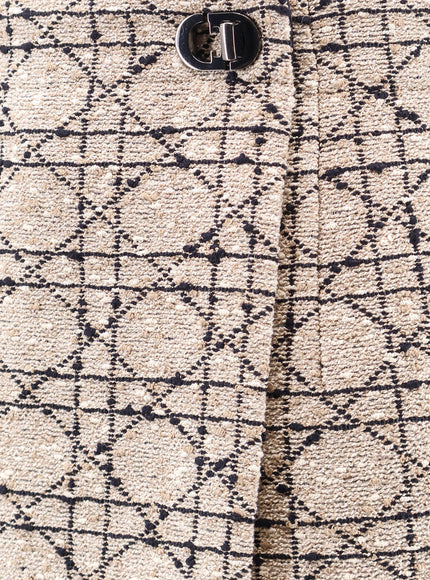 Dior Macrocannage Cotton Blend Tweed Shorts