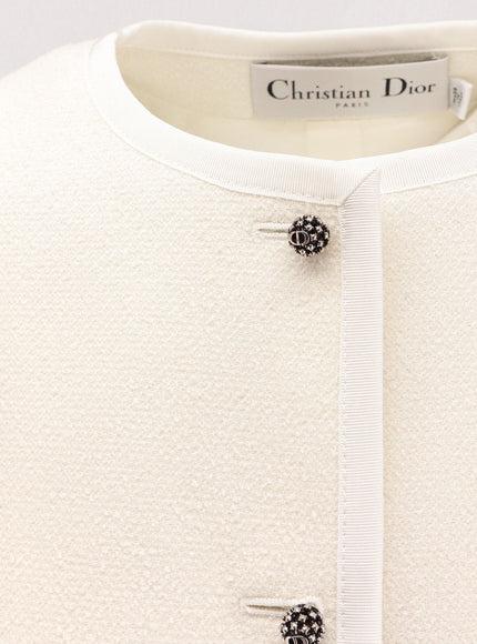 Dior Bouclé Cotton And Virgin Wool Blazer