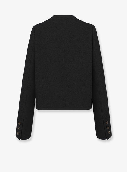 Dior Bouclé Cotton And Virgin Wool Blazer Noir