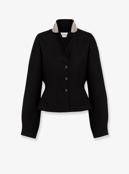 Dior Grain De Poudre Virgin Wool And Silk Blazer Noir