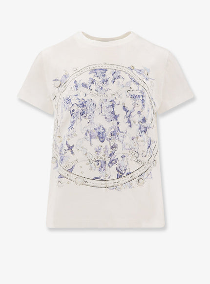 Dior Dior Night Of Dreams Cotton And Line T-Shirt Ecru