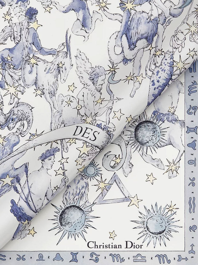 Dior Dior Night Of Dreams Silk Twill Foulard
