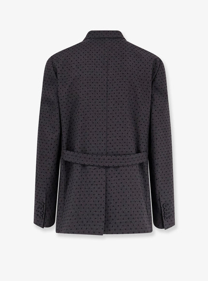 Dior Polka-Dots Virgin Wool And Alpaca Jacquard Blazer