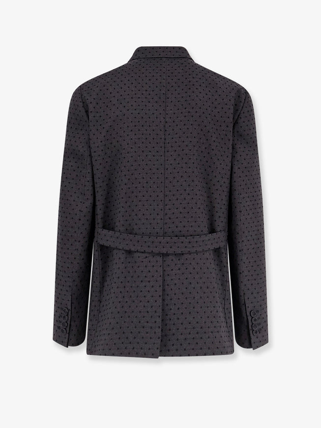 Dior Polka-Dots Virgin Wool And Alpaca Jacquard Blazer
