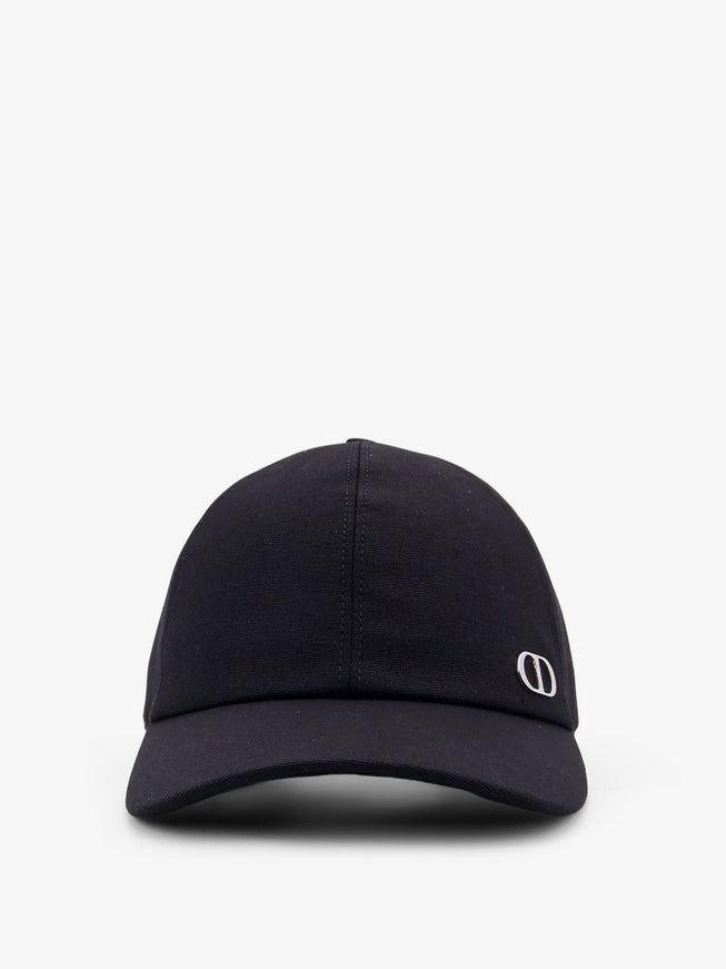 Dior Cotton Hat With Metal Cd Logo Nero