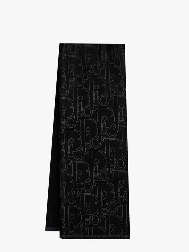 Dior Dior Gravity Wool And Silk Scarf Uni Noir